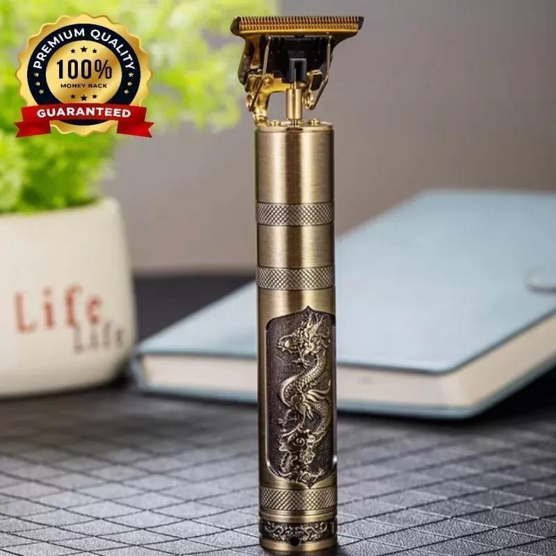 Premium Rechargeable Golden Hair Trimmer For Unisex With Easy-TO-Clean Design