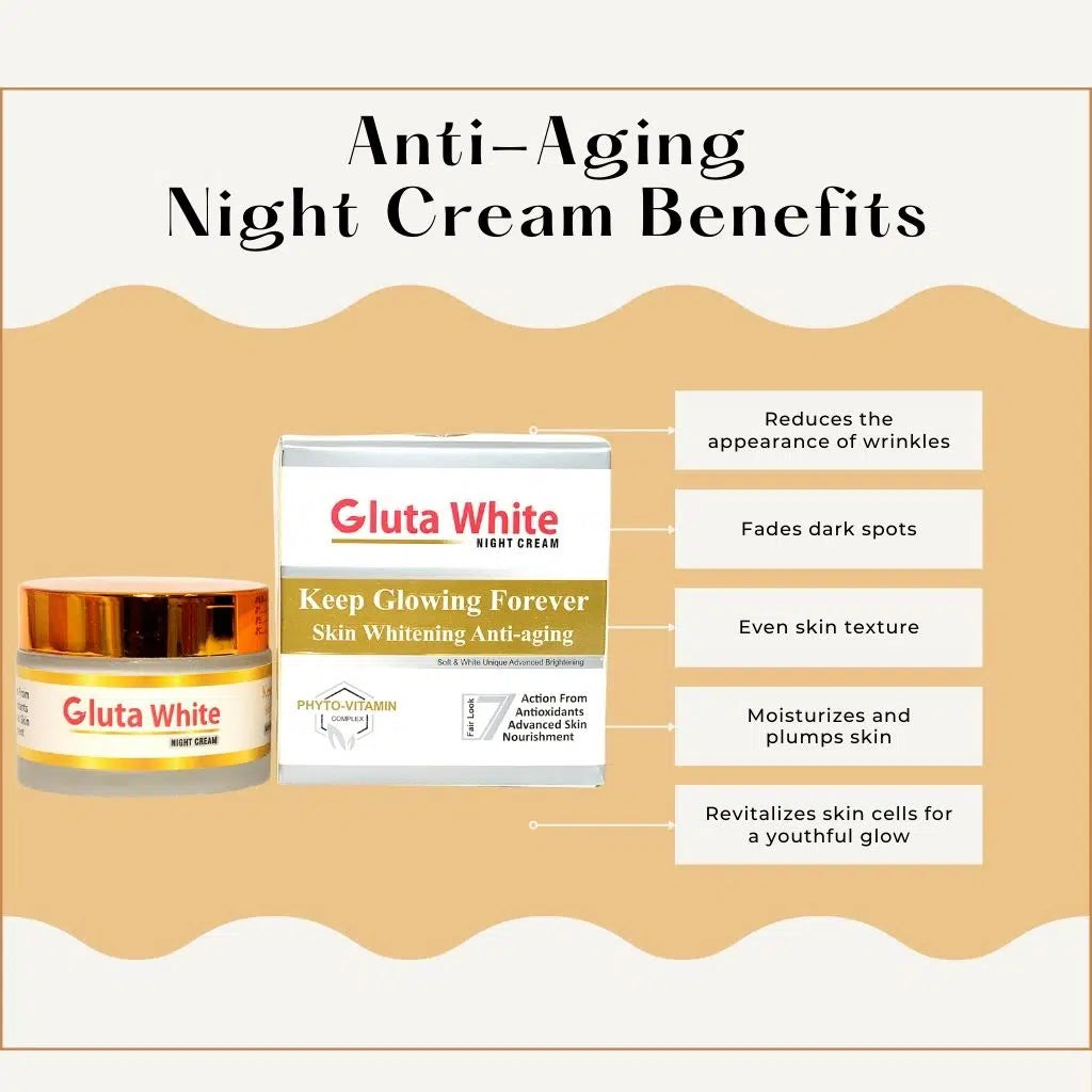 Gluta White Extreme Strong Lightening & Anti-Aging Night Cream (50 ml)