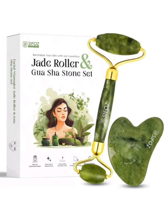 Crystal Stone Jade Roller & Gua Sha – Beauty Redefined